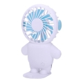 Ventilatore tascabile ricaricabile 4,5W/5V 500 mAh bianco/blu