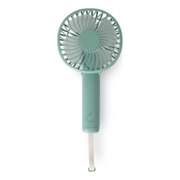 Ventilatore tascabile ricaricabile 5W/5V 1200 mAh kaki