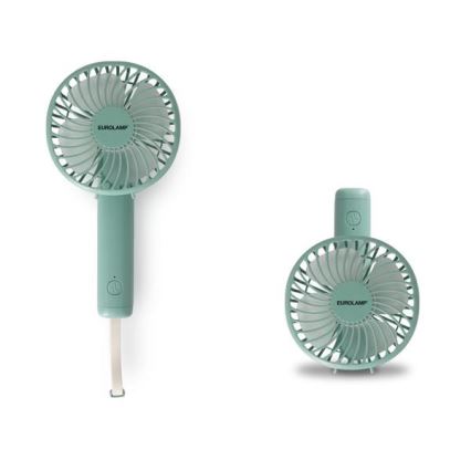 Ventilatore tascabile ricaricabile 5W/5V 1200 mAh kaki