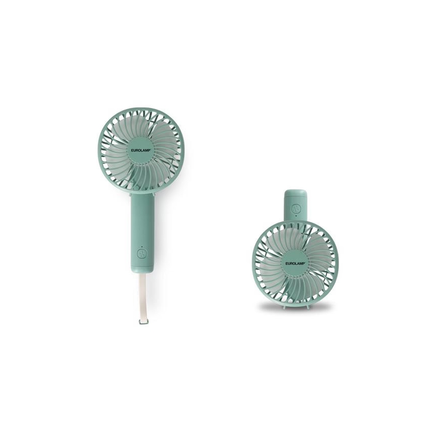 Ventilatore tascabile ricaricabile 5W/5V 1200 mAh kaki