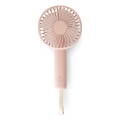 Ventilatore tascabile ricaricabile 5W/5V 1200 mAh, rosa