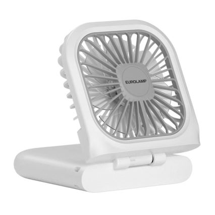 Ventilatore tascabile ricaricabile 5W/5V 2500 mAh, bianco
