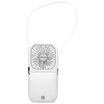 Ventilatore tascabile ricaricabile 5W/5V 2500 mAh, bianco