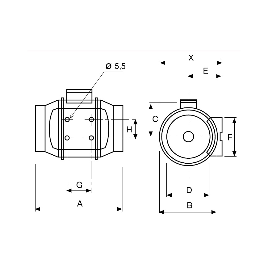 Ventilatore TD-250/100 24W/230V