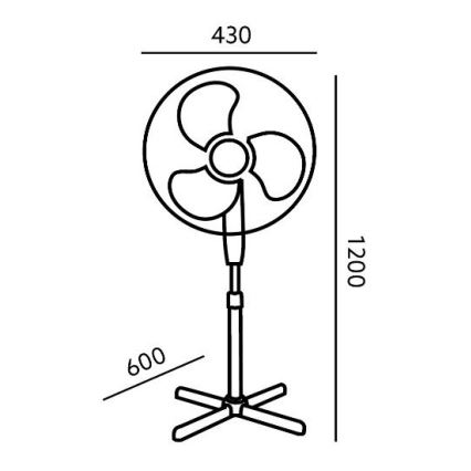 Ventilatore  VIENTO 45W/230V bianco