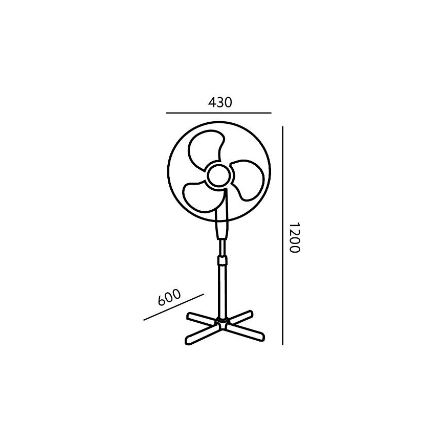 Ventilatore  VIENTO 45W/230V bianco