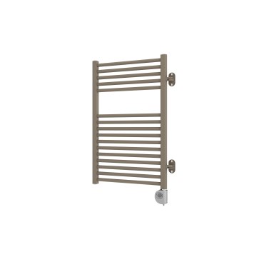 Vertaduro - Radiatore da bagno con termostato MEG, 400 W, 78 x 50 cm, taupe