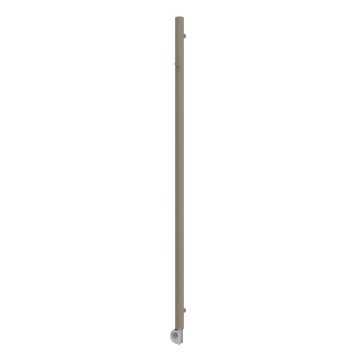 Vertaduro - Scaldasalviette da bagno con termostato ERDA 400W 180x5 cm taupe