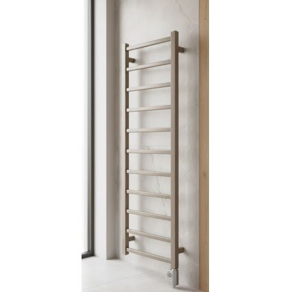 Vertaduro - Scaldasalviette da bagno con termostato ZOE 400W 114x40 cm taupe
