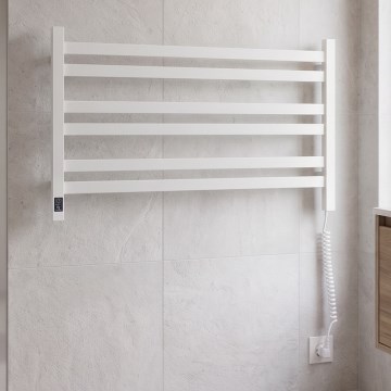 Vertaduro - Scaldasalviette elettrico con termostato AVA 181W/230V 50x90 cm IP44 bianco, lato destro