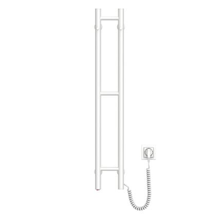 Vertaduro - Scaldasalviette elettrico per asciugamani VEO 46W/230V 100x16 cm IP44 bianco destro