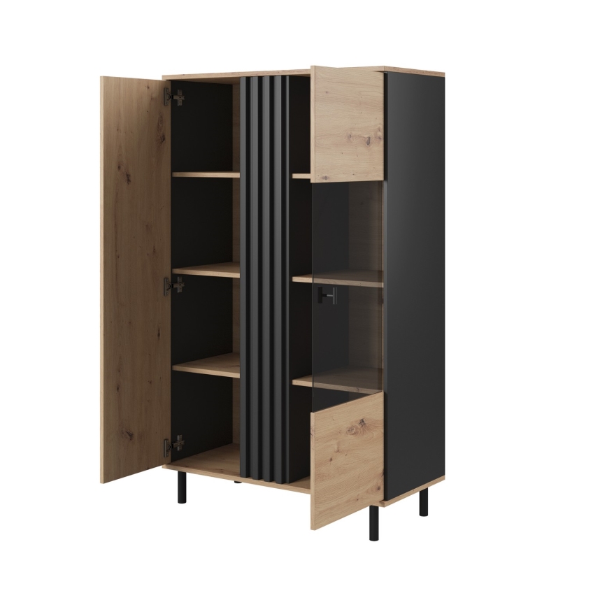 Vetrina BADIA rovere/antracite
