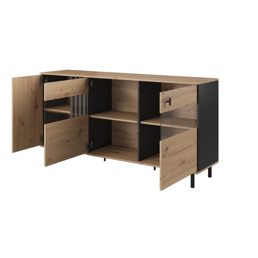 Vetrina BADIA rovere/antracite