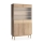 Vetrina KIOTO 106x183x37 cm rovere cremona/vetro