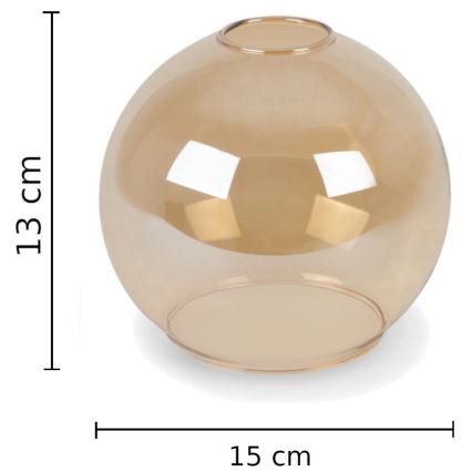 Vetro di ricambio per applique AMBER - marrone fumé