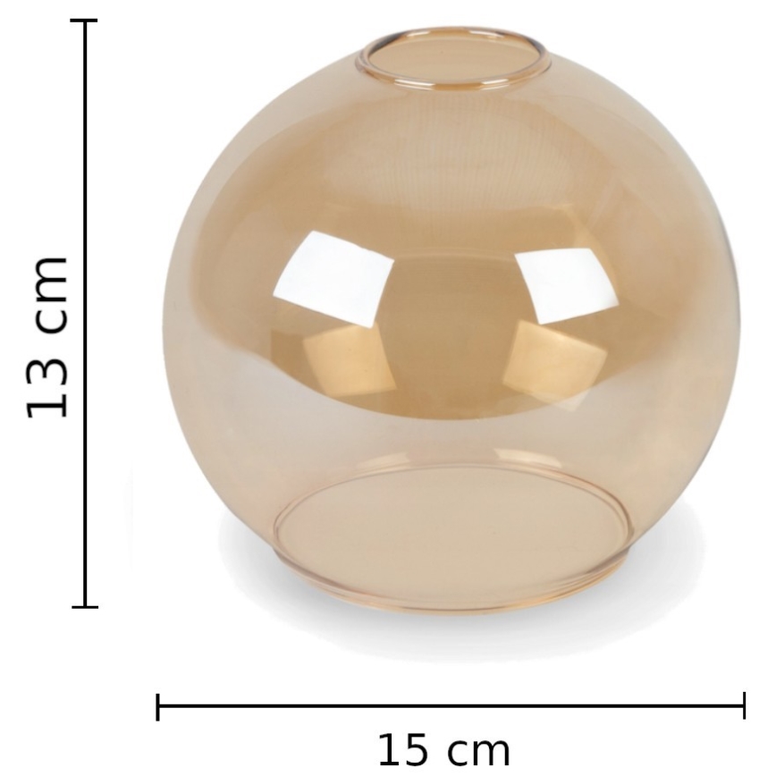 Vetro di ricambio per applique AMBER - marrone fumé