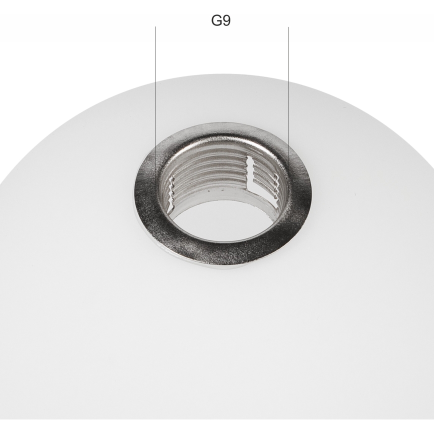 Vetro di ricambio per lampadario ASTRO G9 diametro 10 cm