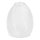 Vetro di ricambio bianco per lampadario E14, diametro 7,2 cm
