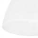 Vetro di ricambio E27 110x130 mm bianco