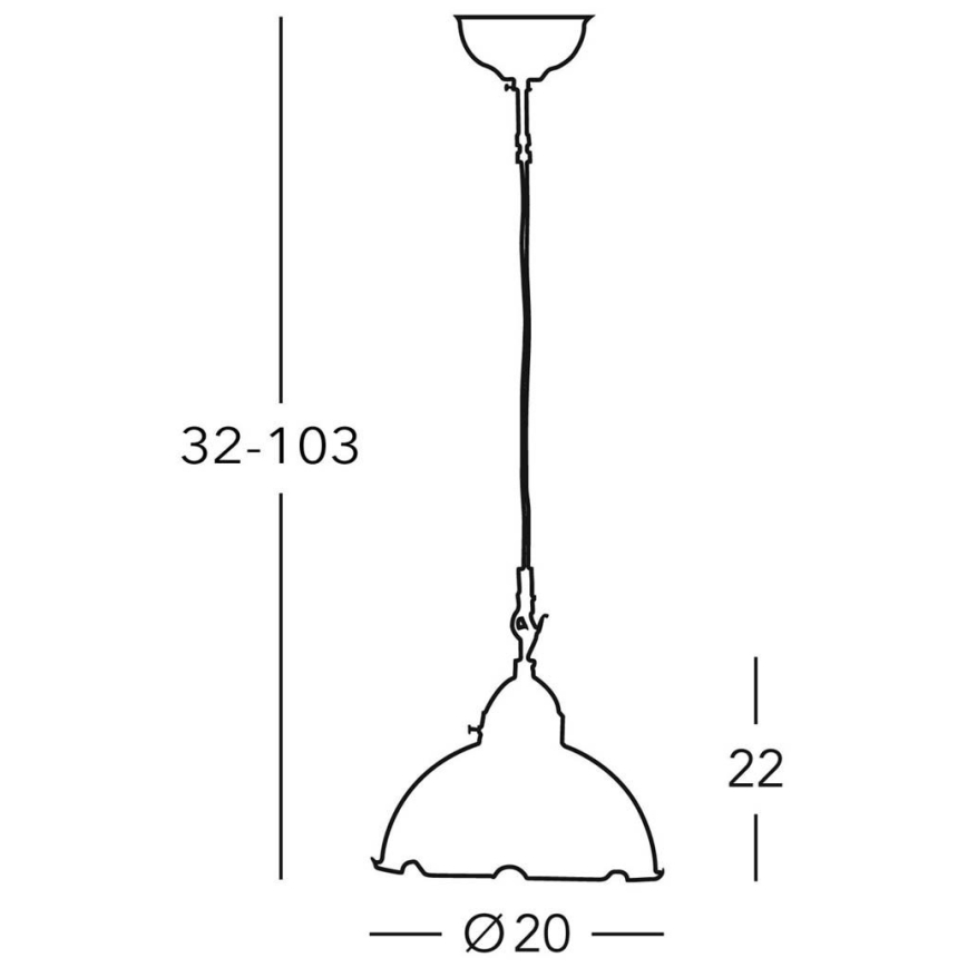 Vetro di ricambio per lampadario, lampada da tavolo, applique e faretto NONNA bianco