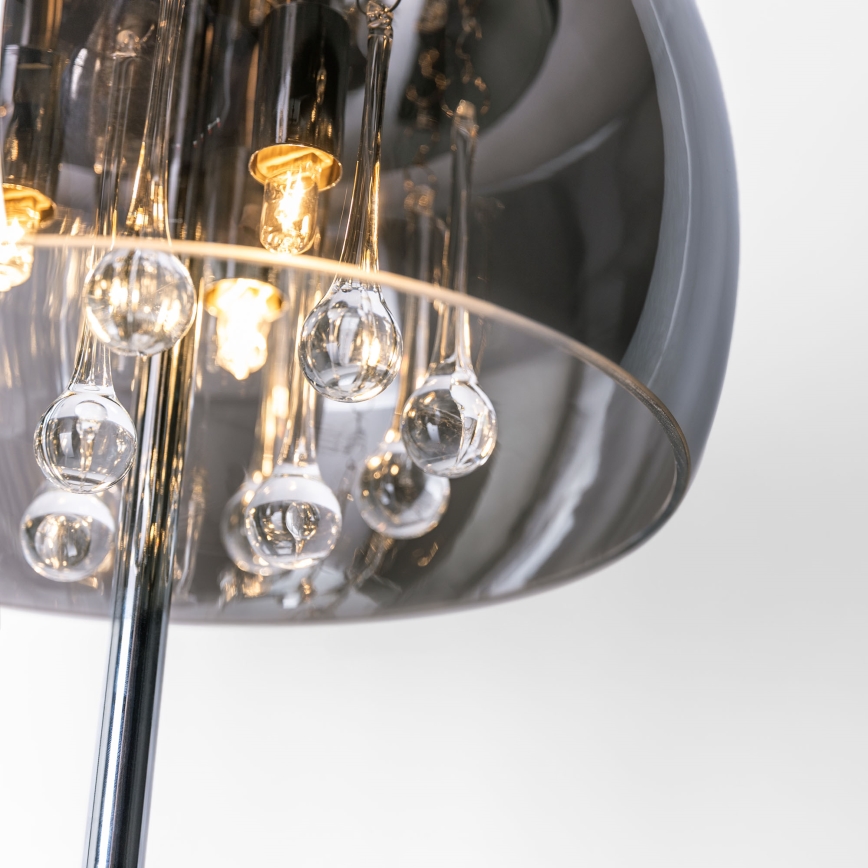Vetro di ricambio per lampada da tavolo con attacco G9, Ø 28 cm, fumé