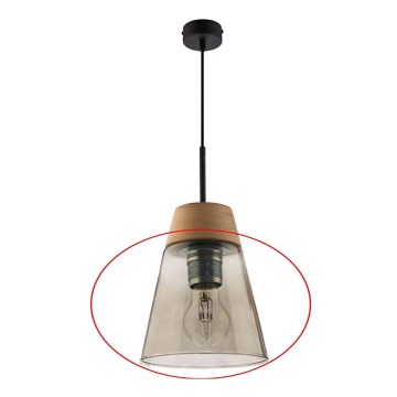 Vetro di ricambio per lampadari e lampade a sospensione DOMINO scuro grande - Jupiter