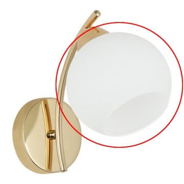 Vetro di ricambio per lampadario e applique AMOS E27, Ø 13 cm, bianco
