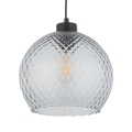 Vetro di ricambio per lampadario e applique DEVON E27, diametro 25 cm, grigio fumé