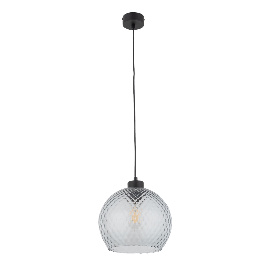 Vetro di ricambio per lampadario e applique DEVON E27, diametro 25 cm, grigio fumé