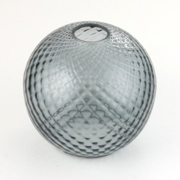 Vetro di ricambio per lampadario e applique DEVON E27, Ø 18 cm, grigio fumé