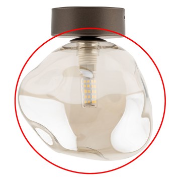 Vetro di ricambio per lampadario e applique LAVA G9, beige fumé