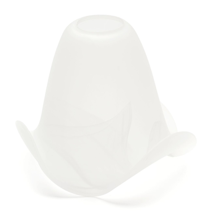Vetro di ricambio per lampadario e lampada SISI E14 diametro 13 cm bianco