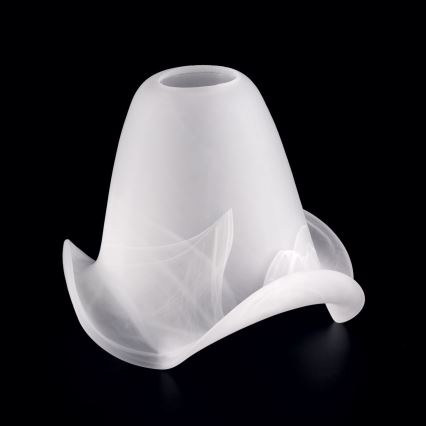 Vetro di ricambio per lampadario e lampada SISI E14 diametro 13 cm bianco