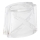 Vetro di ricambio per lampadario E14 10x12 cm bianco