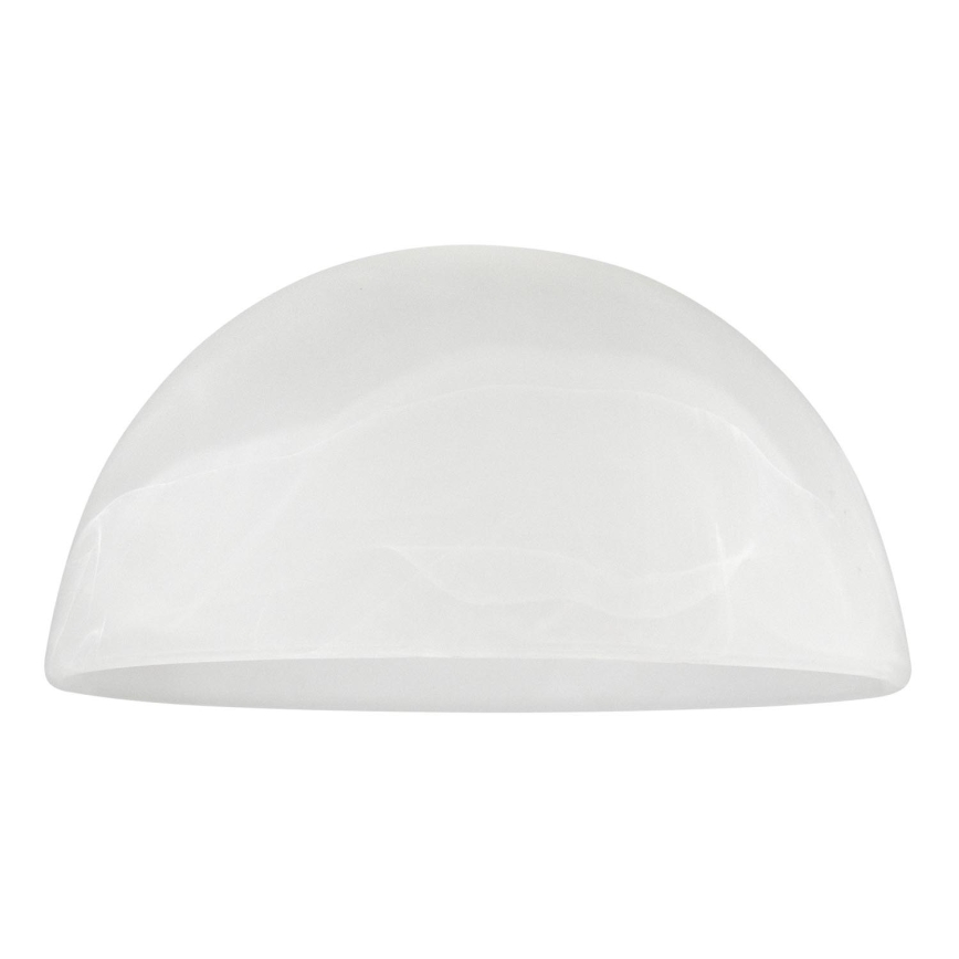 Vetro di ricambio per lampadario E27 diam. 19 cm bianco