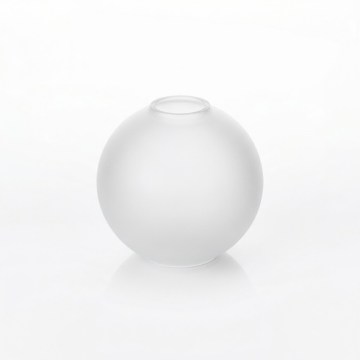 Vetro di ricambio per lampadario E27, diametro 15 cm, bianco opaco