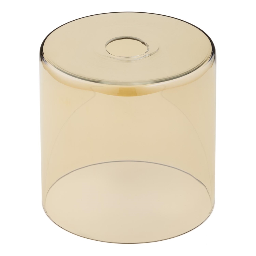 Vetro di ricambio per lampadario E27 diametro 18 cm beige