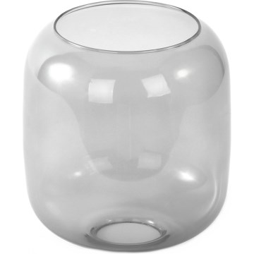 Vetro di ricambio per lampadario E27, Ø 14 cm, grigio fumé