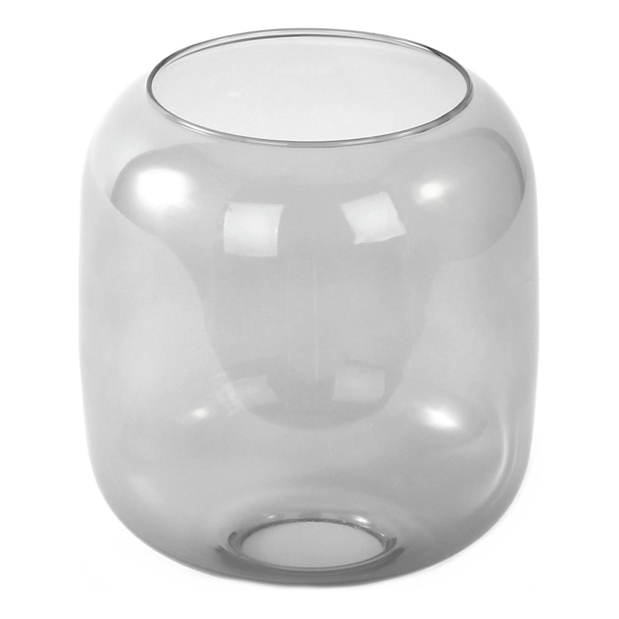 Vetro di ricambio per lampadario E27, Ø 14 cm, grigio fumé