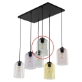 Vetro di ricambio per lampadario E27, Ø 14 cm, verde fumé