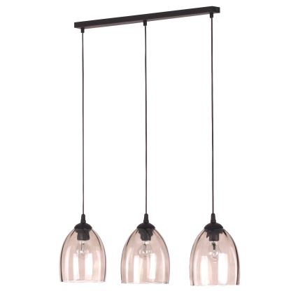 Vetro di ricambio per lampadario E27 Ø 17 cm, fumé beige