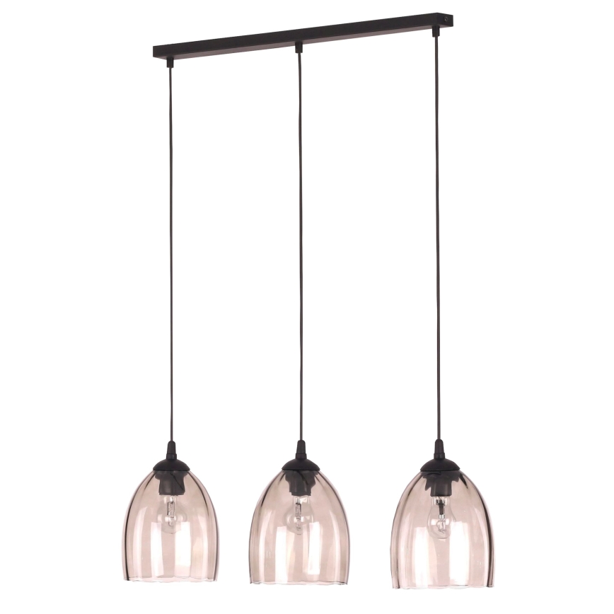 Vetro di ricambio per lampadario E27 Ø 17 cm, fumé beige