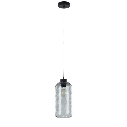 Vetro di ricambio per lampadario KARO E27, Ø 14 cm, grigio fumé