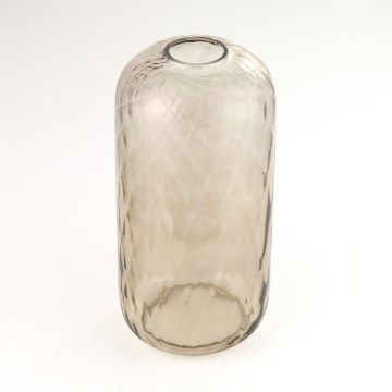 Vetro di ricambio per lampadario KARO E27 Ø 14 cm, marrone fumé