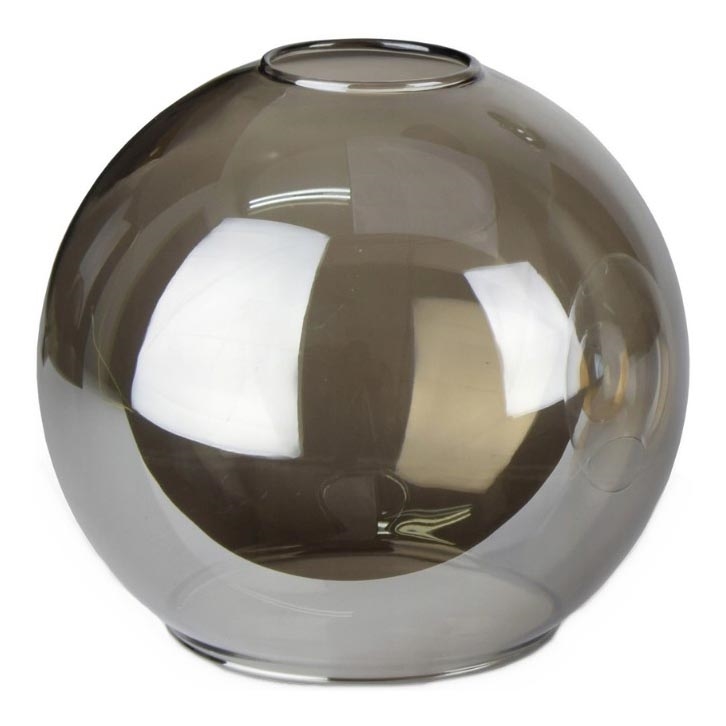 Vetro di ricambio per lampadario LACRIMA SMOKY E27 diam. 15 cm nero fumé