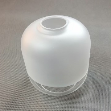 Vetro di ricambio per lampadario MARCO E27, diam. 14 cm, bianco/trasparente