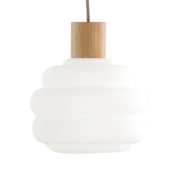 Vetro di ricambio per lampadario MELIA E27, diametro 20 cm, bianco