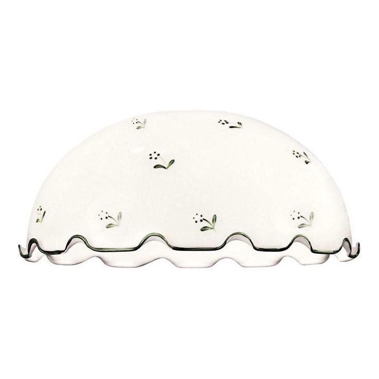 Vetro di ricambio per lampadario NONNA E27 diametro 36 cm bianco/verde