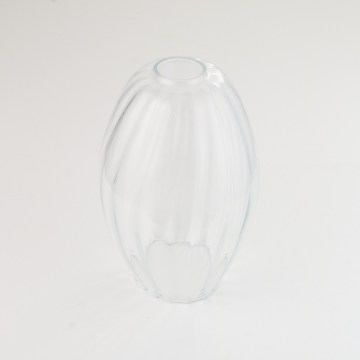 Vetro di ricambio per lampadario OTTICCO, PICCOLO E27, diametro 16 cm, trasparente