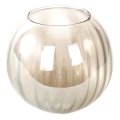 Vetro di ricambio per lampadario OTTICO E27, diametro 18 cm, marrone fumé